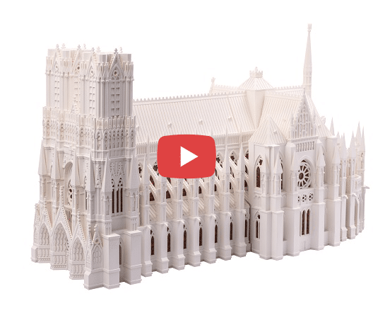 Cathédrale imprimée en 3D par 3D Prod